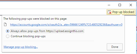how do you shut off pop up blocker on google chrome for mac